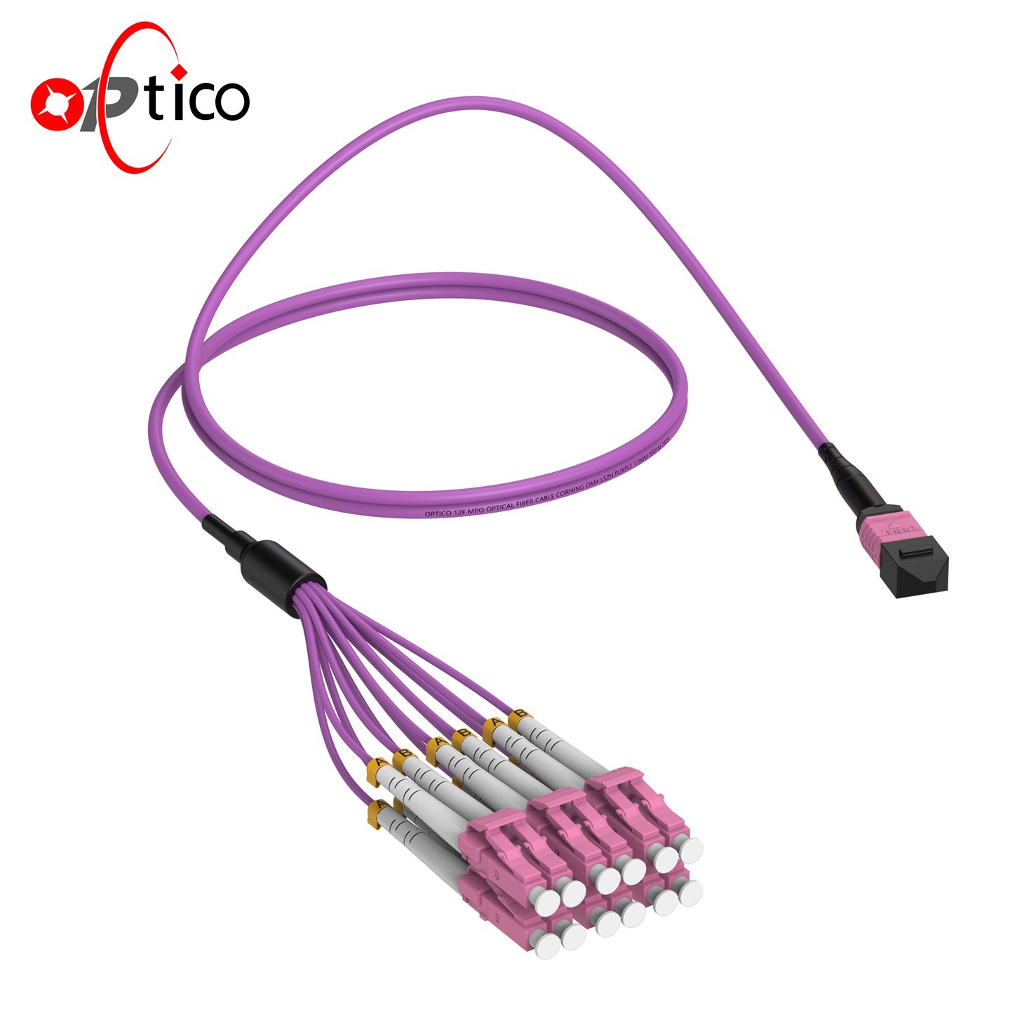 12f MPO TO LC MULTIMODE OM4 Kab levasyon